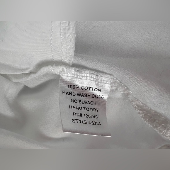 Mystree Cross Front Button Down Blouse - Picture 4 of 5